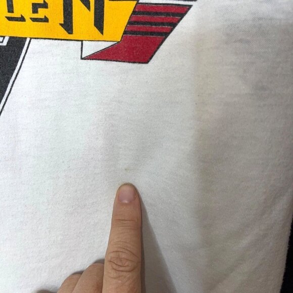 Van Halen 1981 World Tour Rock Concert T Shirt Size Large Vintage Raglan Sleeve - Picture 11 of 13